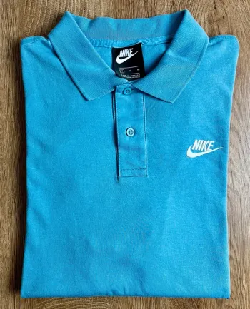 Polo/chemise/t.shirt bleu Nike (brodé) pour homme, taille M
