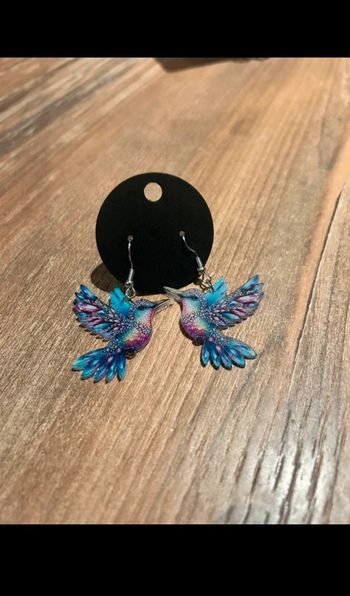 Boucles d’oreilles colibri neuve