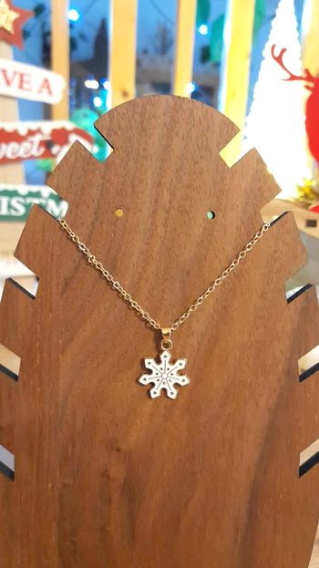 Bijoux Noël | Collier Flocon de Neige Élégant Neuf