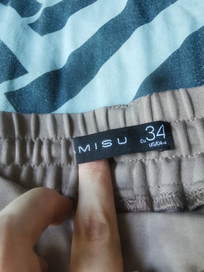 Pantalon legging marron amisu - photo numéro 3