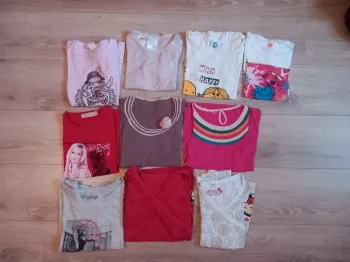 Lot 10 t-shirt fille (10 ans)