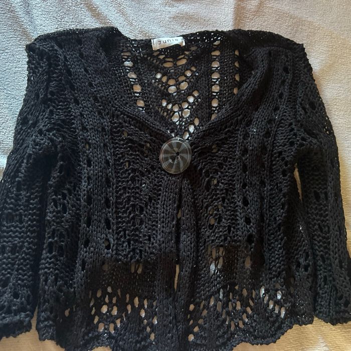 Gilet à dentelle noir - photo numéro 2
