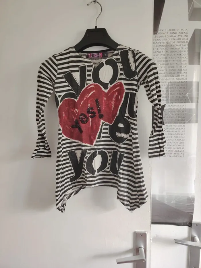 Tunique desigual 7/8 ans