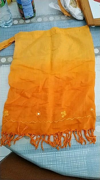 Paréo de plage orange