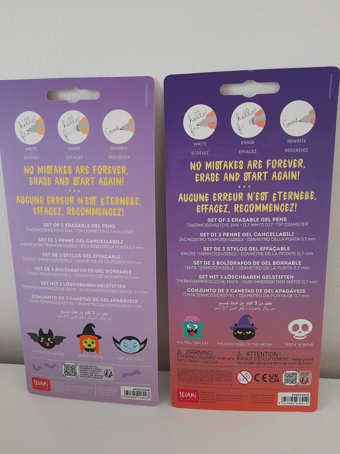 Coffrets stylos effaçables Halloween 2024 et 2025 - photo numéro 6