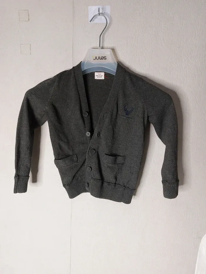 Gilet gris "Tape a l'oeil" - photo numéro 2