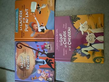 Lot de trois livres les fables