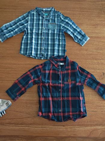 Lot de 2 chemises 12 mois