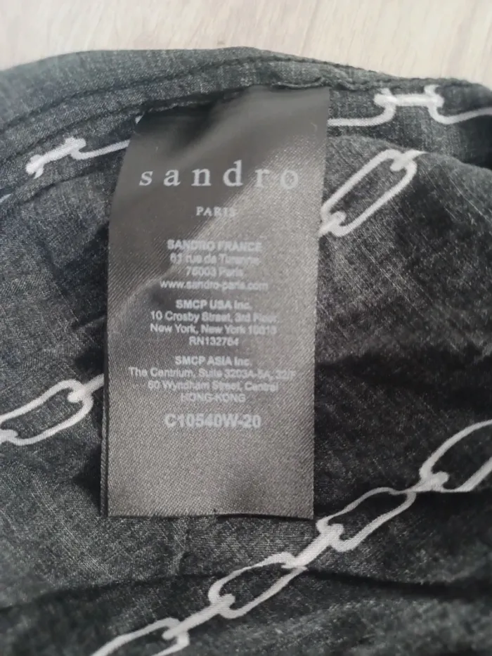 Chemise noir femme sandro - photo numéro 8