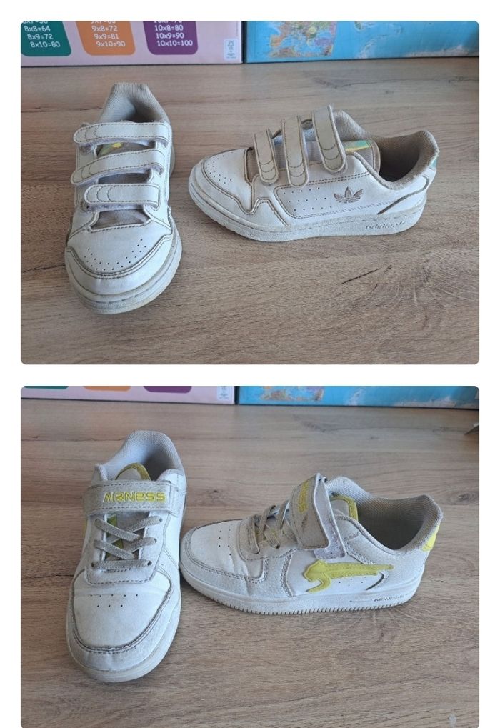 Lot de 2 paires baskets fille Adidas et Airness