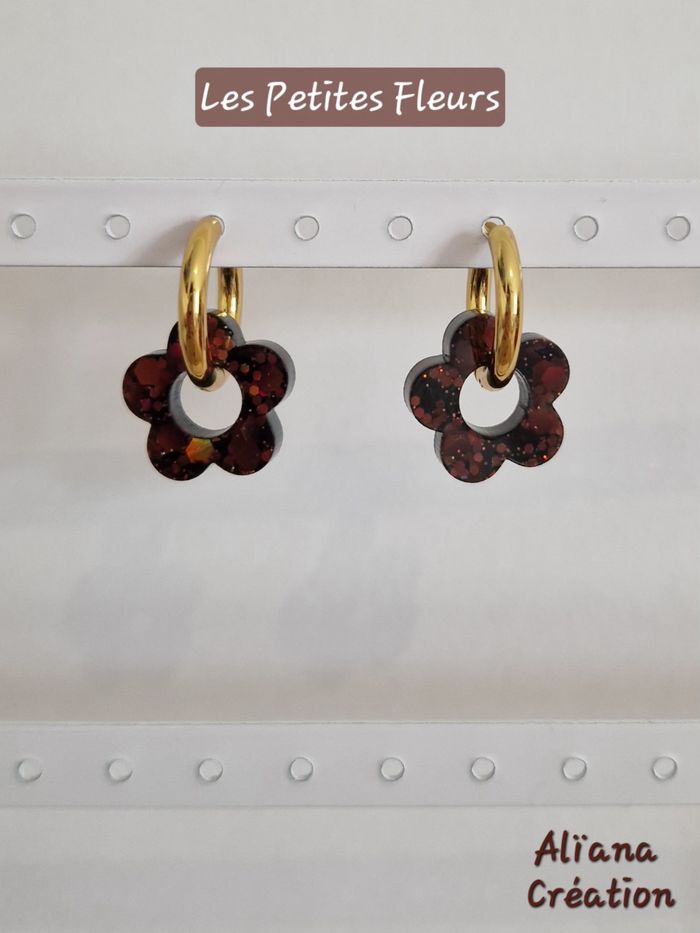 Boucles d'oreilles 🍂🤎