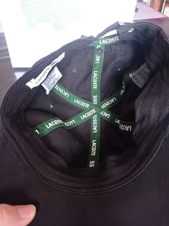 Casquette Lacoste noir - photo numéro 5