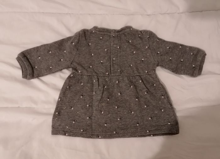 Pull gris foncé fille 3 mois - photo numéro 2