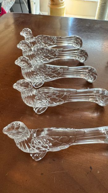 6 Porte couteau en verre YER, coq (2)