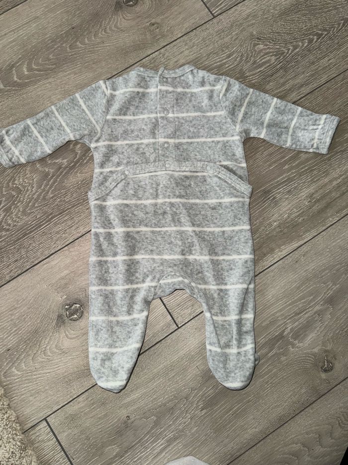 Pyjama gris velours - photo numéro 2