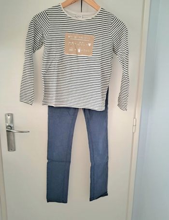 Ensemble 10 ans Tee-shirt manche longue + pantalon