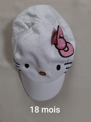 casquette blanche fille Hello Kitty - H&M - 18 mois