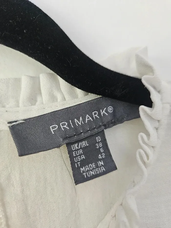 Blouse blanche à longues manches Primark taille 38 / M - photo numéro 3