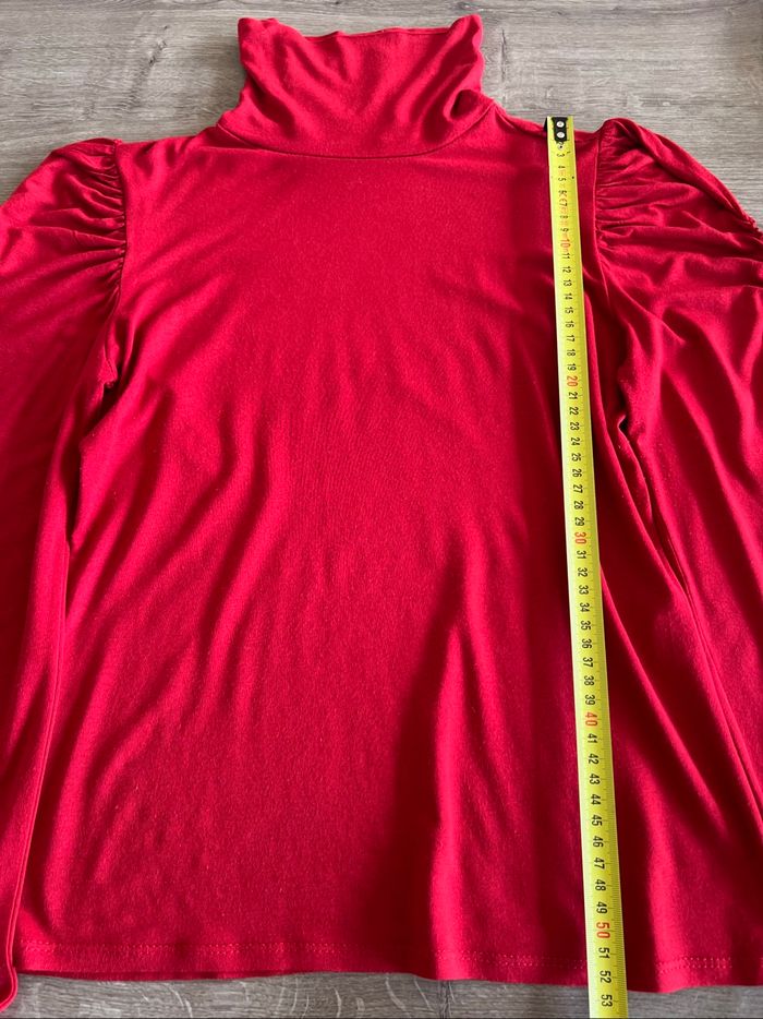 Pul  manches longues et col roulé rouge - photo numéro 5