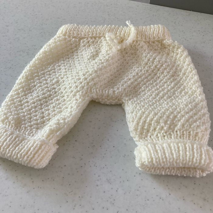 Pantalon tricoté à la main en laine