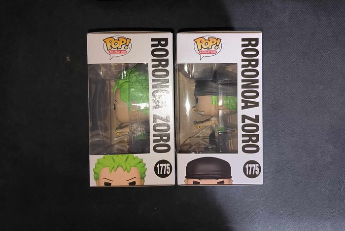 Lot 2 Figurines Funko Pop / Roronoa Zoro 1775 / One Piece (1 Chase + 1 Normal) - photo numéro 3