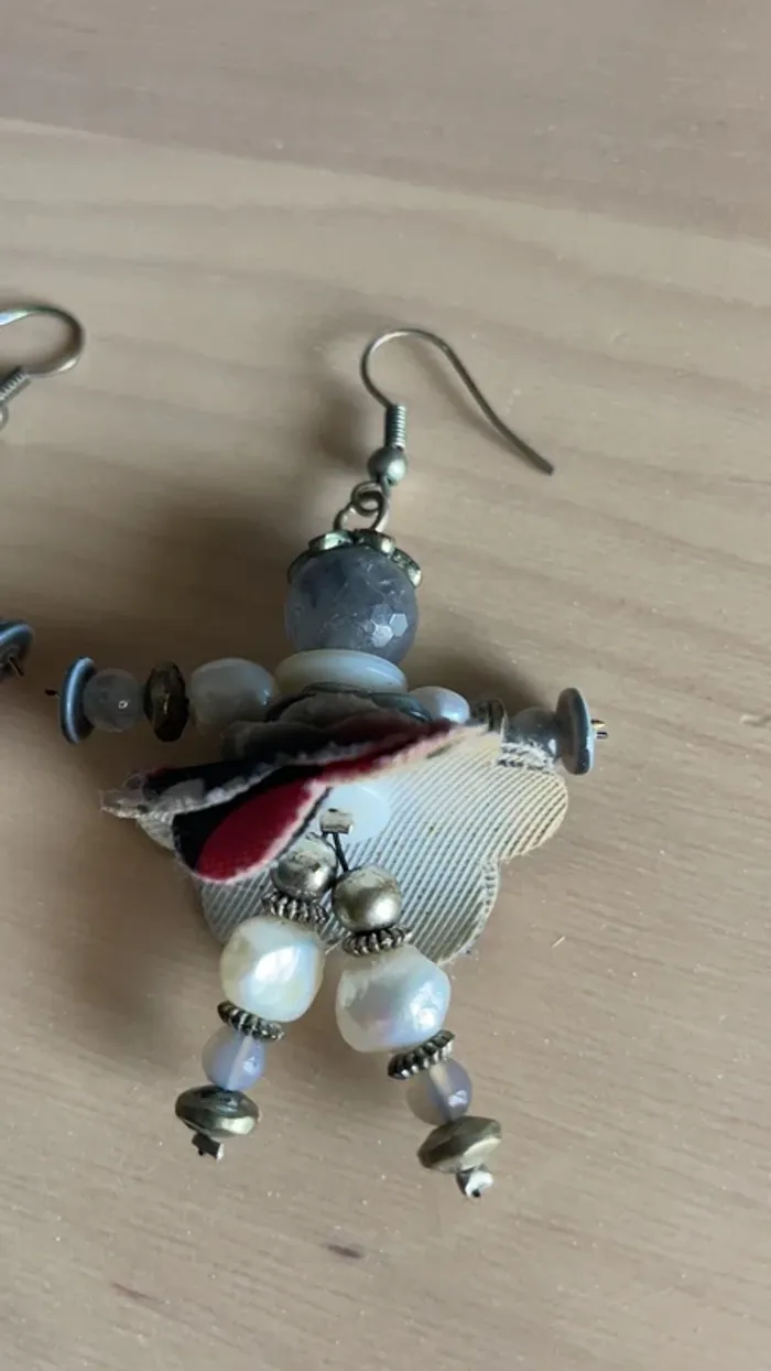 Boucles d’oreilles perles - photo numéro 2