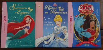 Lot de 3 livres de princesses Disney Biliothèque rose HACHETTE dès 6 – 8 ans