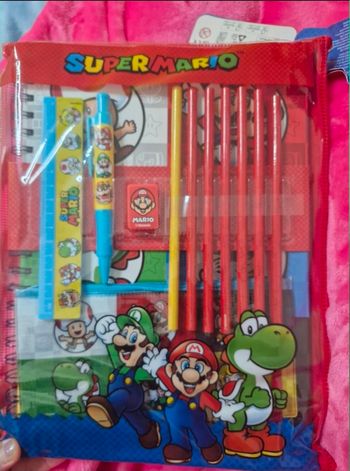 Ensemble de papeterie A4 Super Mario Nintendo