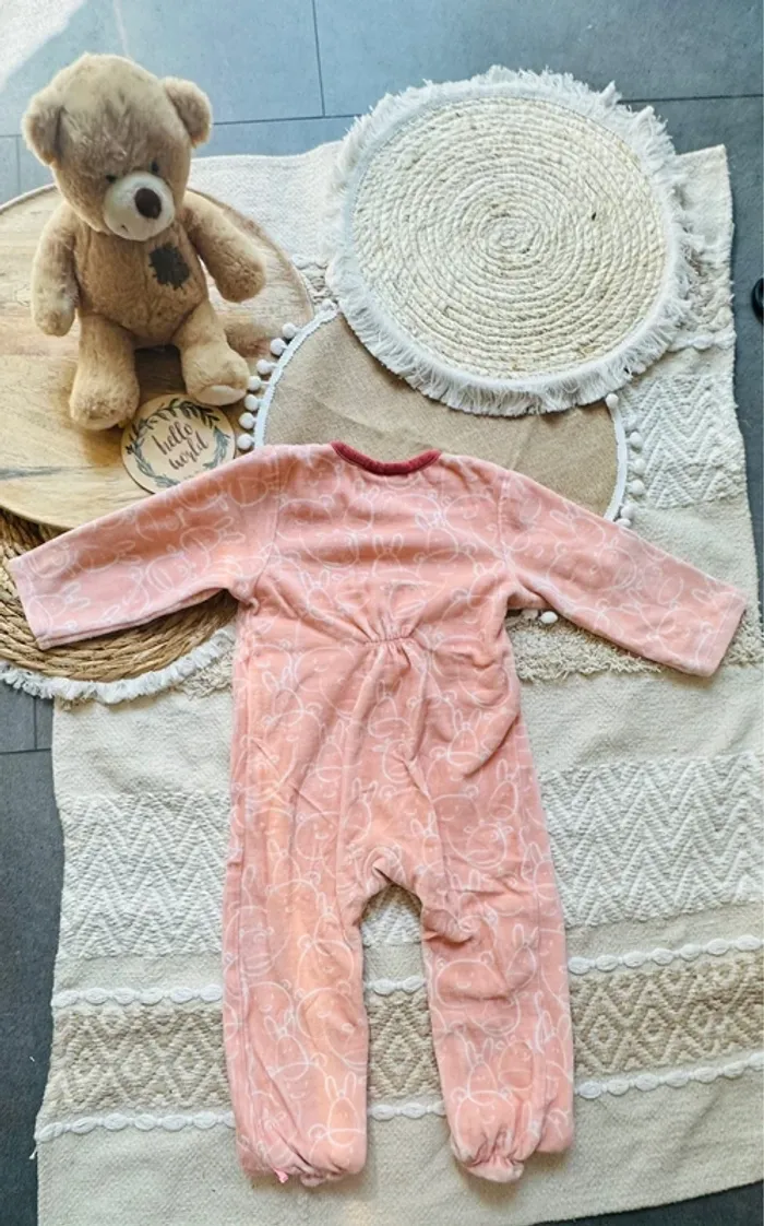 Pyjama Noukie’s orange rose 18M 86cm - photo numéro 3