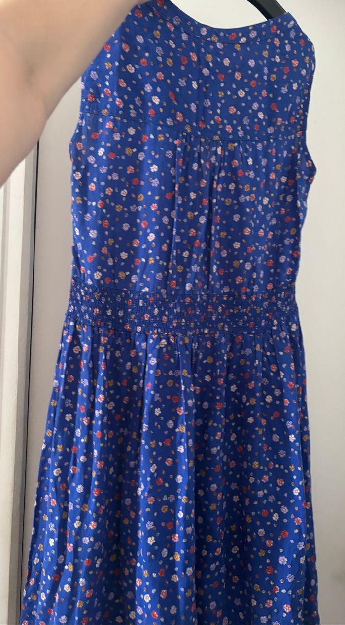 Robe bleu à fleurs - photo numéro 3