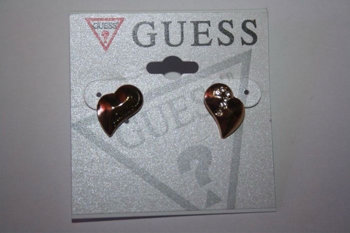Boucles d'oreilles Guess authentiques dorées - photo numéro 2