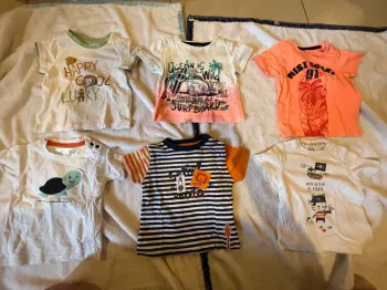 Lot de 6 t-shirt manches courtes