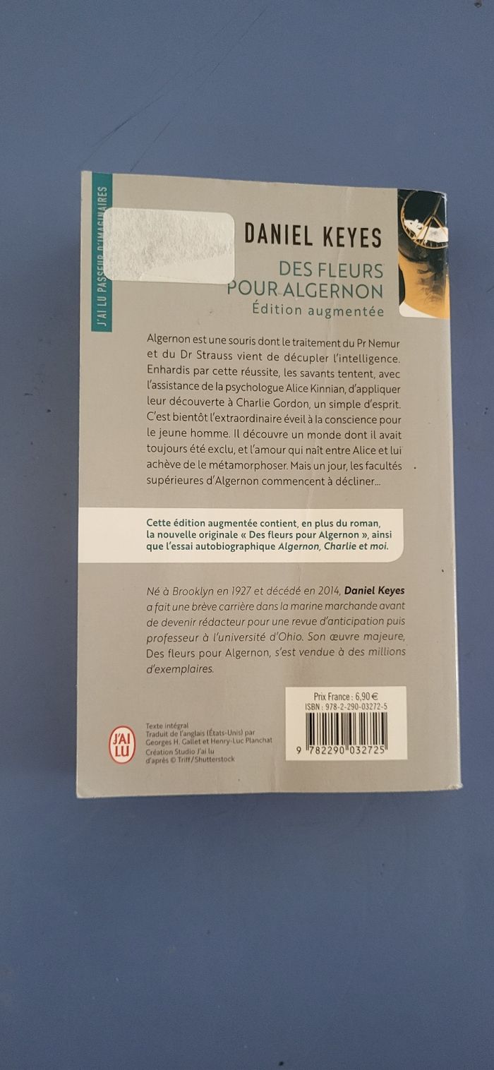 Des fleurs pour Algernon Edition revue et augmentée de
Daniel Keyes - photo numéro 2