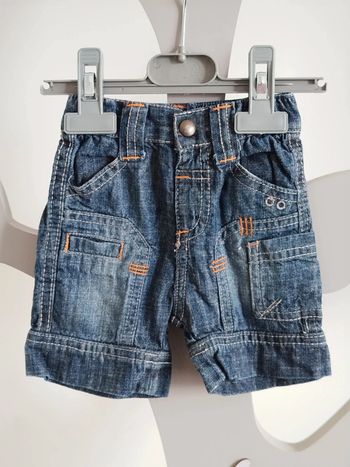 Short en jean bleu TAO taille 3 mois