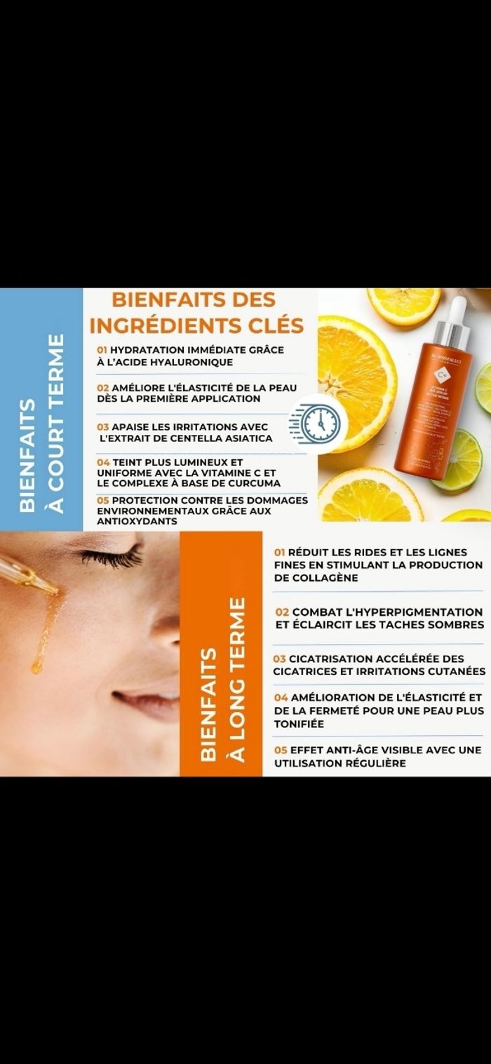 SÉRUM VISAGE VITAMINE C ACIDE HYALURONIQUE - photo numéro 9