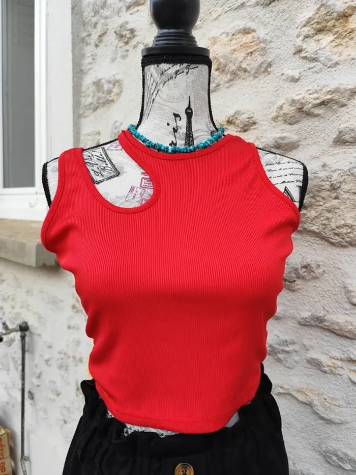 Superbe haut crop top femme taille 36/38
