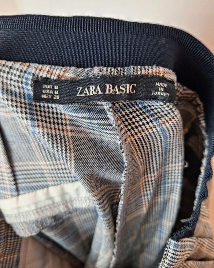 Pantalon gris rayé femme Zara M - photo numéro 4