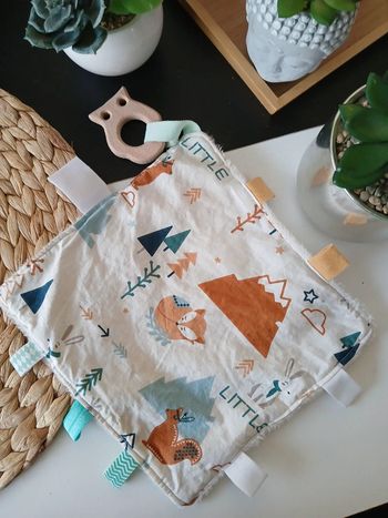 Doudou avec anneaux dentaire🌿🎁