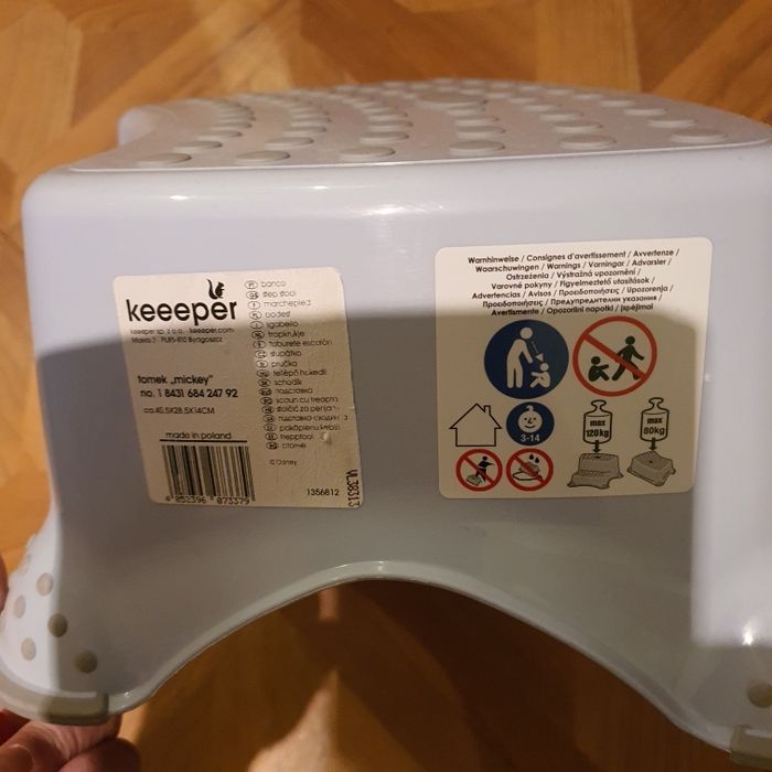 Marchepied Mickey et Minnie bleu ciel - photo numéro 2