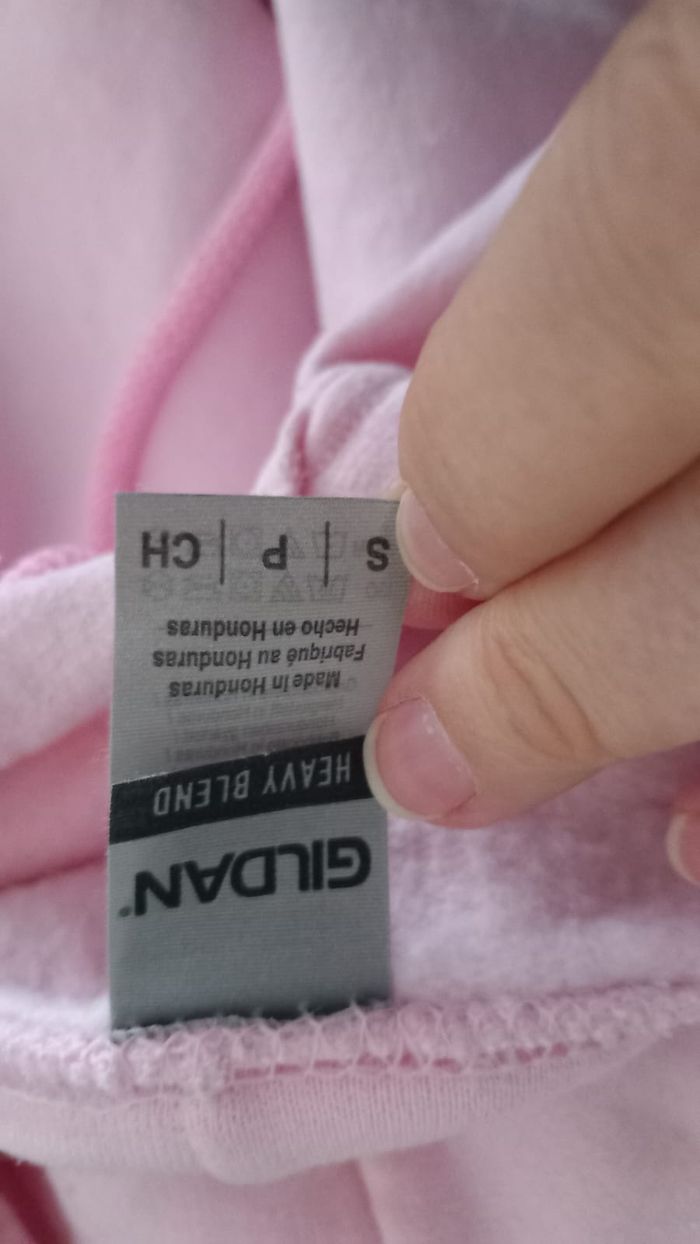 Sweat à capuche rose pâle S - photo numéro 4