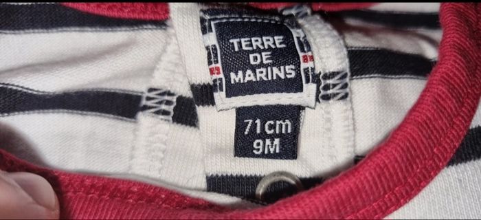 T shirt à rayure neuf terre de marins - photo numéro 3