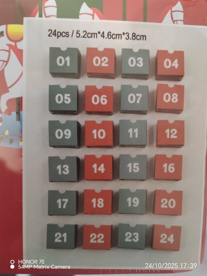 Calendrier de l'avant a remplir - photo numéro 2