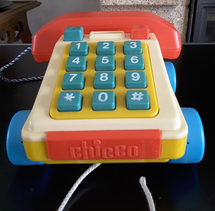 Téléphone à roulettes – Jouet Vintage – Chicco - photo numéro 2