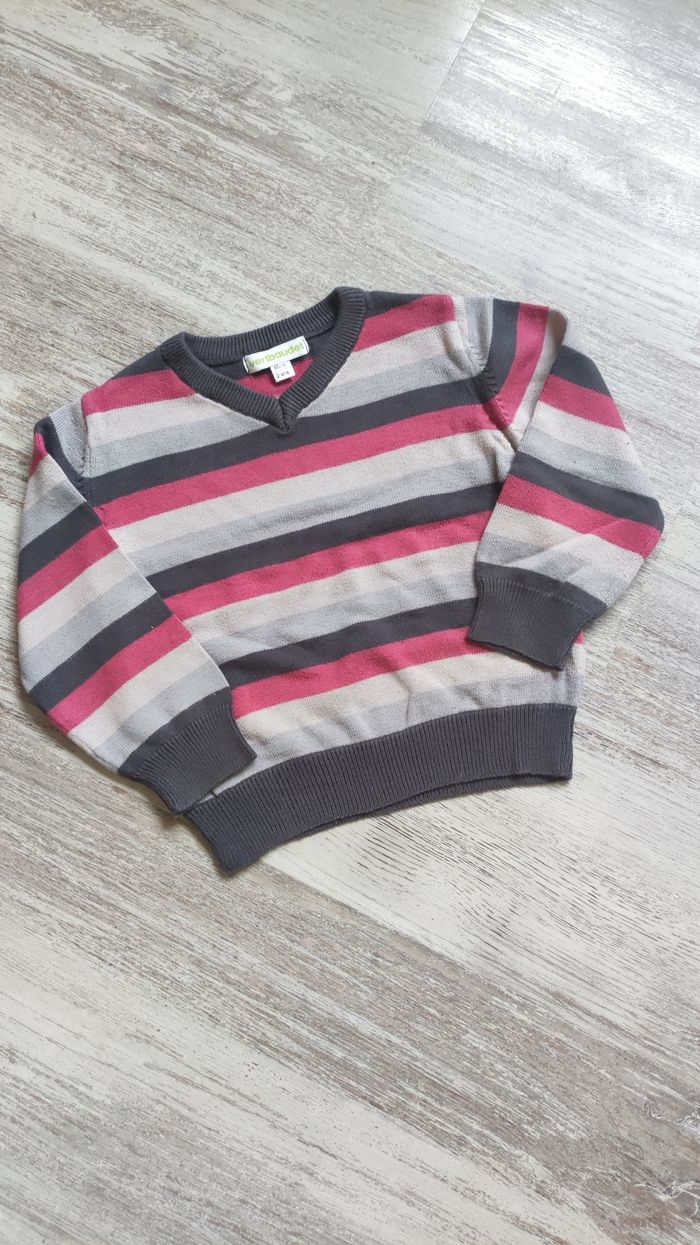 Pull rayé 2 ans Vertbaudet