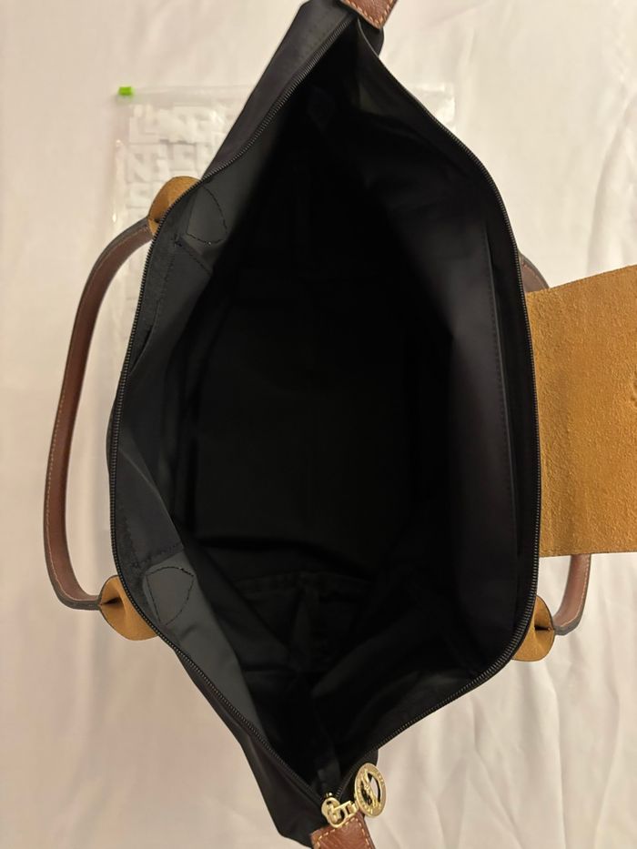 Sac Longchamp taille L  couleur Noir et Marron - photo numéro 3