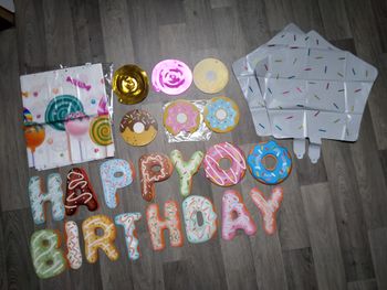 déco anniversaire bonbon donuts