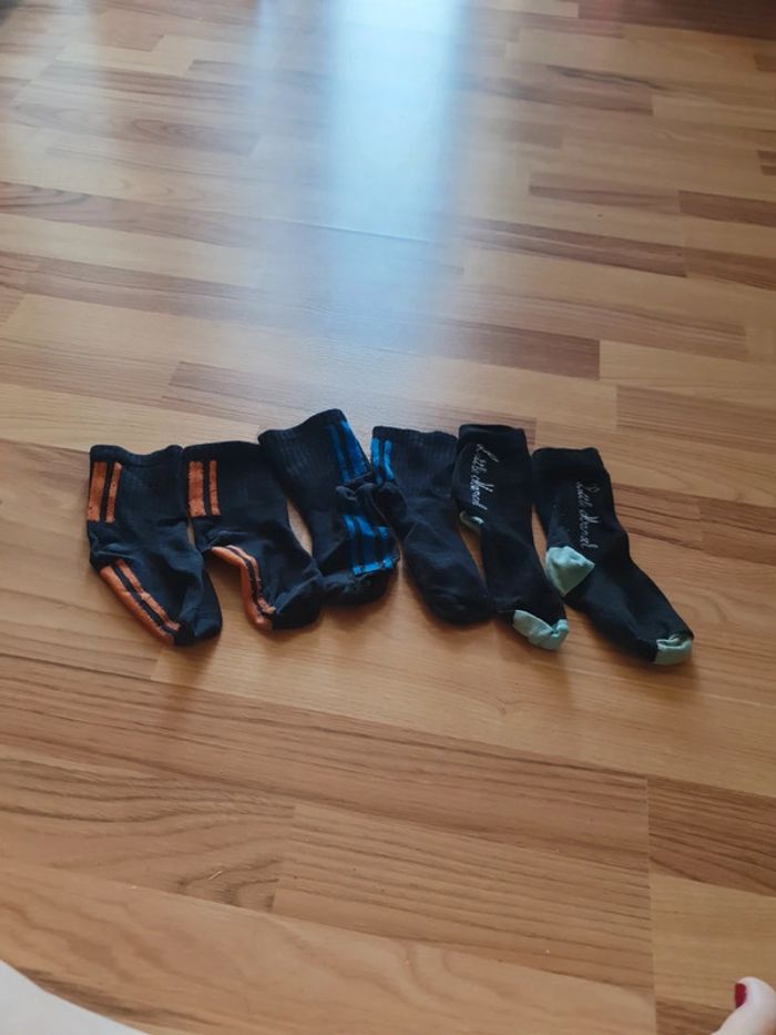 3 paires chaussettes 27 à 30