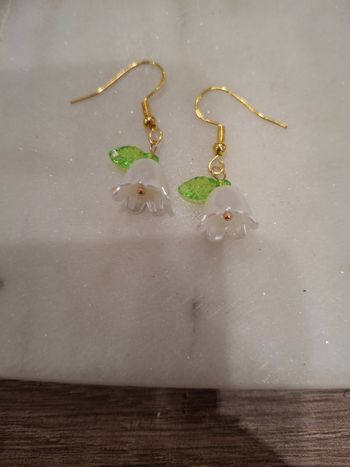 Boucles d'oreilles clochettes muguets 