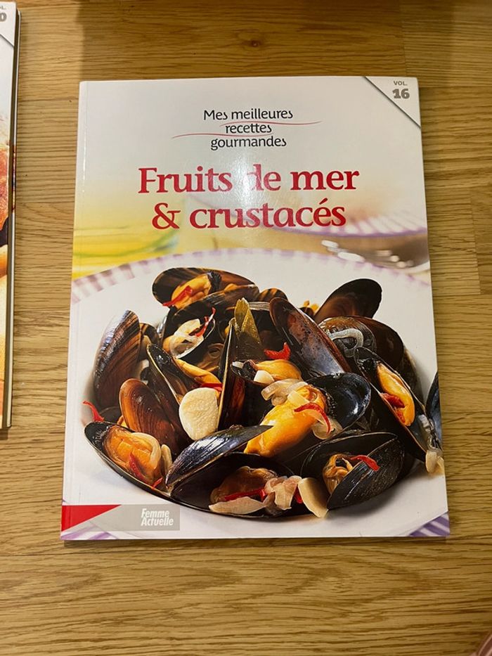Livre recettes fruits de mer et crustacés