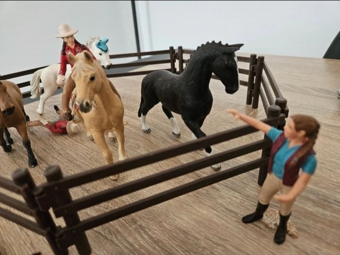 Lot 1 de 4 chevaux Schleich avec accessoires - photo numéro 3